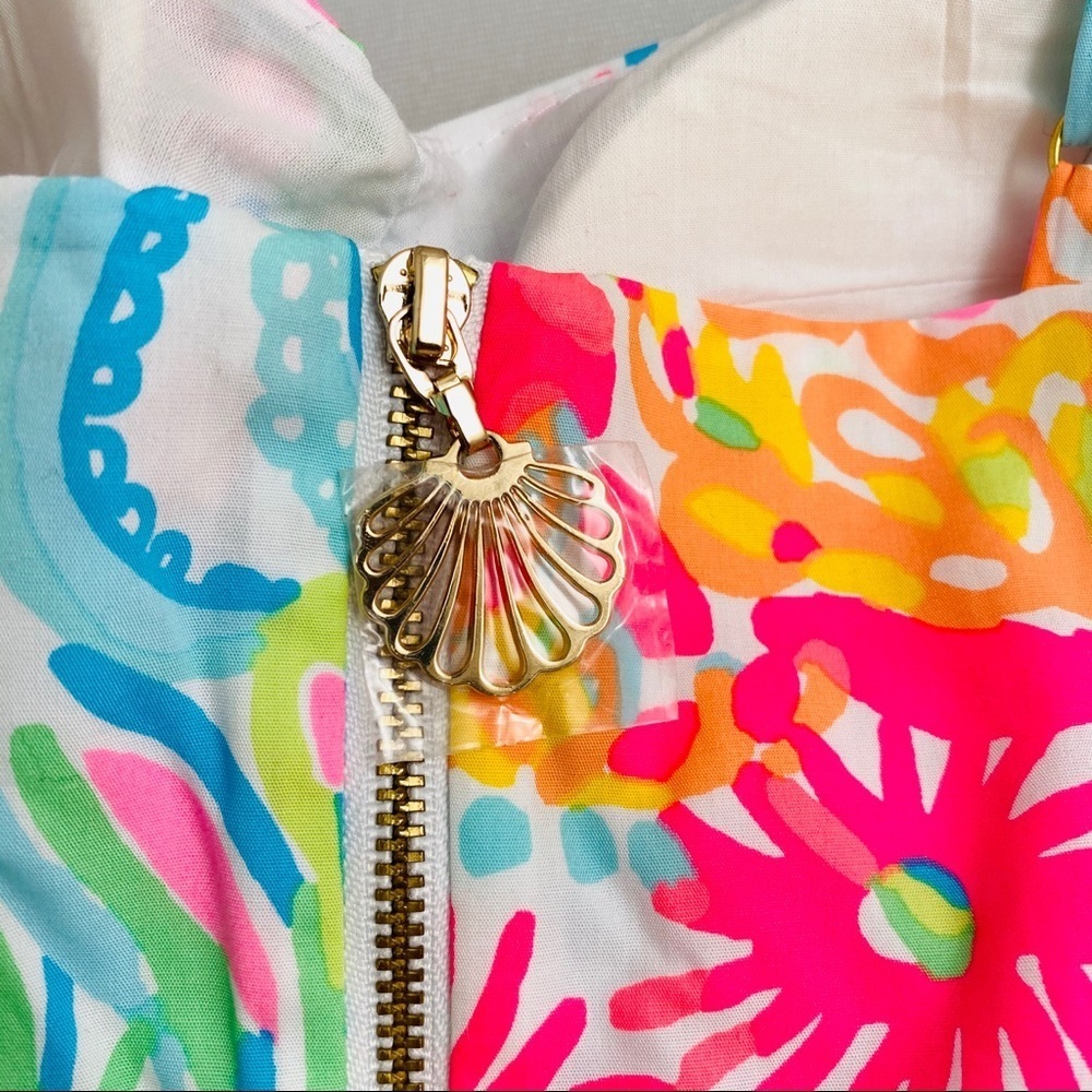 Lilly Pulitzer Ardleigh bright multicolor print Lovers Coral - Picture 12 of 15